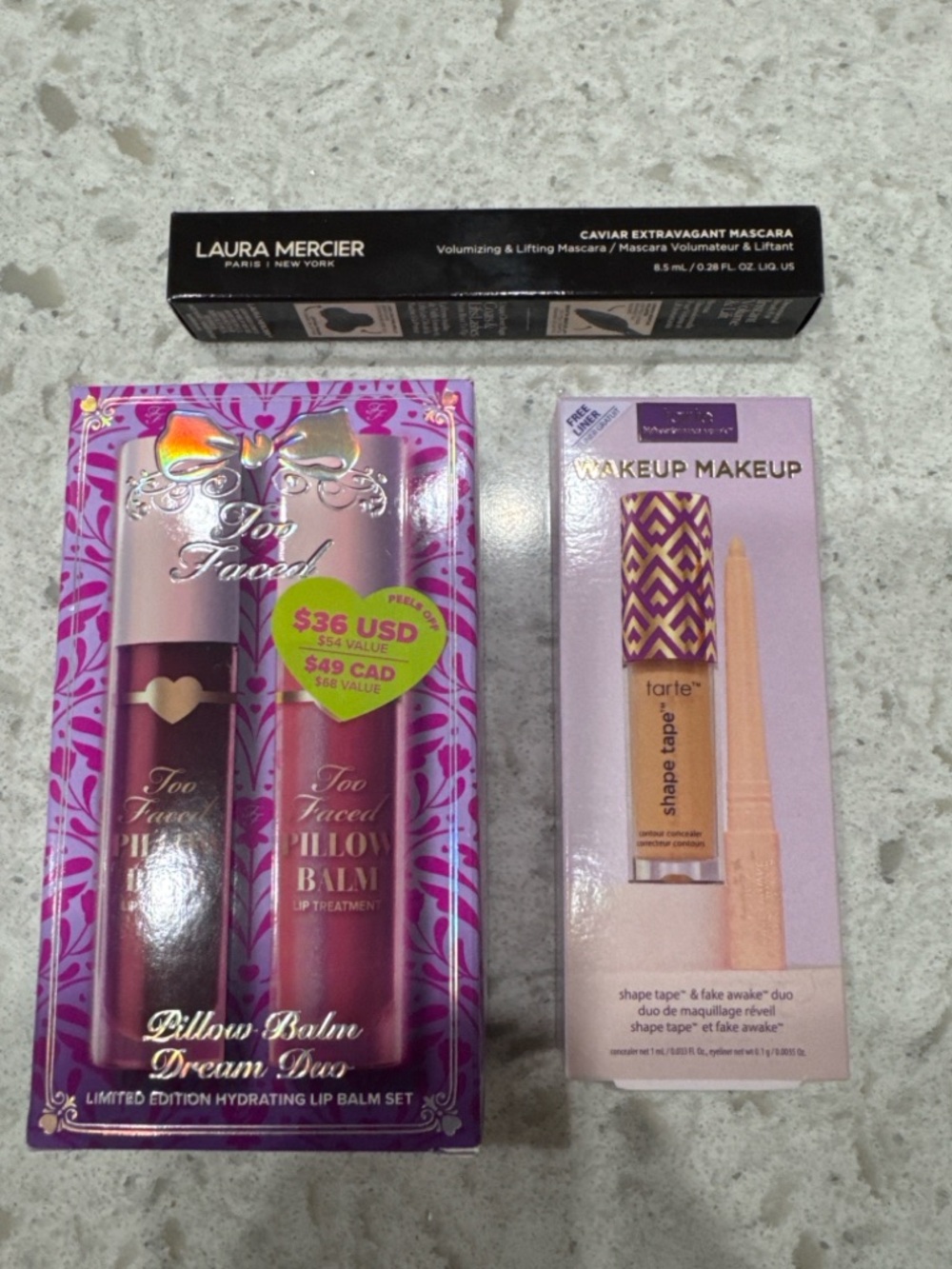 Laura Mercier + Too Faced + Tarte Luxury Makeup Bundle NIB - Picture 2 of 8